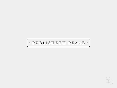 Publisheth Peace Final Logo branding design graphic design typography