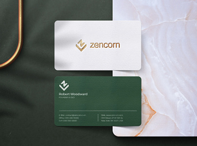 Zencorn logo branding design icon logo minimal typography vector
