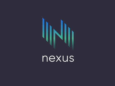 Logo design for Nexus, a software agency branding letter n logo logotype minimal monogram