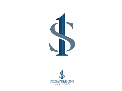 Logo design for Signature One Realtors design logo monogram realestate realtor