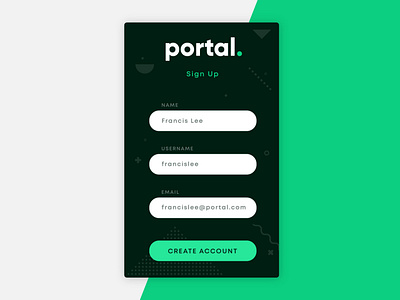 Daily UI 001 - Sign Up app application concept design flat icon login mobile pop up product product design ui ui design ux vector web web design