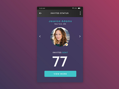 Daily UI 004 - Invites Status app application concept design flat icon invites status mobile mobile ui pop up product product design ui ui ux ui design ux vector web webdesign