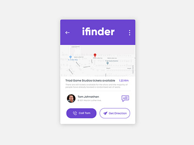 Daily UI 008 - People finder app application mobile pop up product product design ui ui design ui ux ux web web design website design