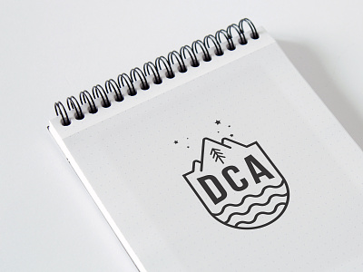 DCA logo mockup branding design logo vector
