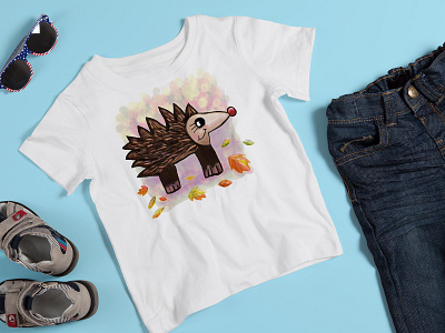 malouli.Art & kids design "hedgehog" digital art digital illustration graphic design illustration