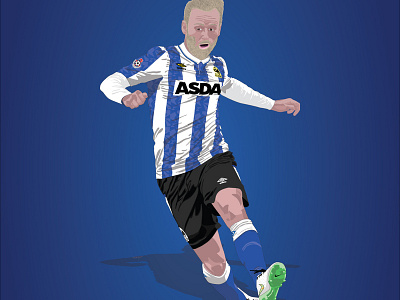 Barry Bannan - 1991 League Cup Final design football illustration sheffield wednesday soccer vector