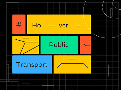 Public transport - in a hover way! chaos grid float hover line minimal public transport simple shapes transport transport of the future