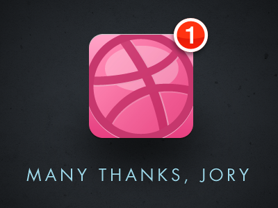 New player debut dribbble icon thank you