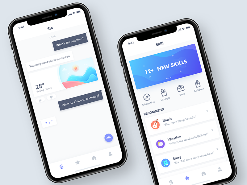 iPhone X layout for Sia by Forv Dribbble