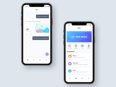 iPhone X layout for Sia by Forv on Dribbble