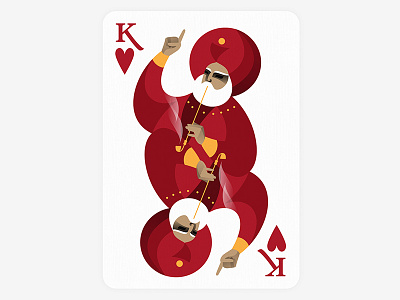 King Of Hearts illustration king red vector vector art