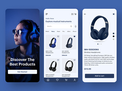 Headphone Online Store App app design app ui apps apps design e commerce e commerce design e commerce shop ecommerce ecommerce app headphone headphone design mobile mobile app design mobile app ui mobile design online store trending ui design ux design