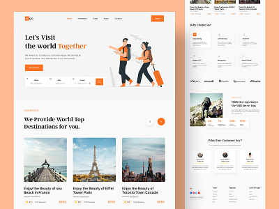 Travel Agency Website adventure booking booking app destination explore hotel app landing page tourism travel travel agency travel app travel booking travel landing page travelling trip uiux vacation web design website website design