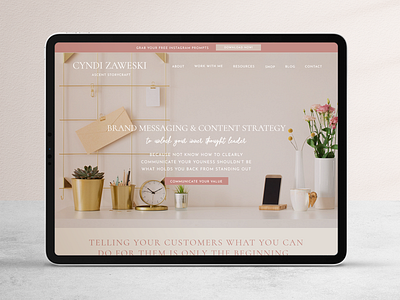 Custom Showit Website custom website design design showit showit website