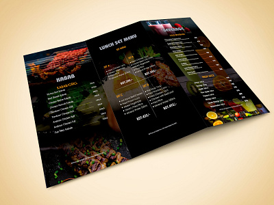 Trifold Menu menu restaurant menu trifold menu