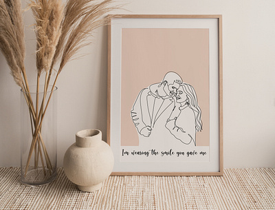 CUSTOM LINE DRAWING, Custom Illustration, Art prints minimalist gift