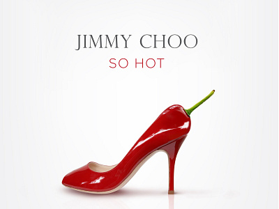 Jimmy Choo advertising beautiful beauty cosmetic creative ads design feminine graphic design high heel hot lady red sexy shopping women