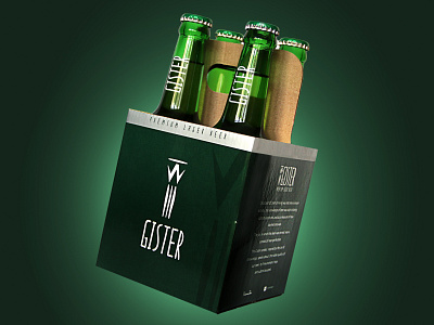 Gister premium pack advertising beer beer design branding cluster pack graphic design label design lifestyle premium