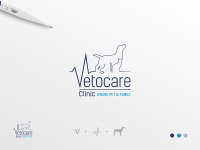Vetocare Clinic Logo Design ad advertising animal branding cat clinic dog graphic design logo design pets veterinary