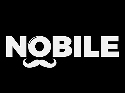 Nobile Logo branding design flat icon illustration lettering logo type typography ui ux vector