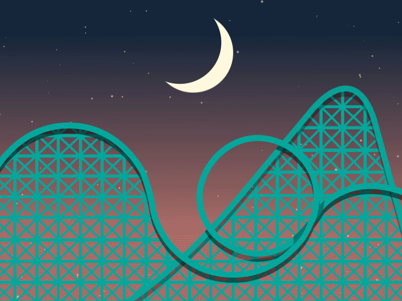 Rollercoaster Animation by Nikolai Wärnberg on Dribbble