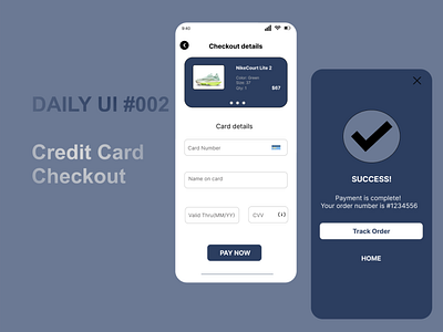 Daily UI Challenge002: Credit card checkout page