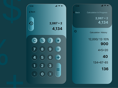 Daily UI 004 Calculator Design branding dailyui design graphic design illustration logo typography ui ux vector