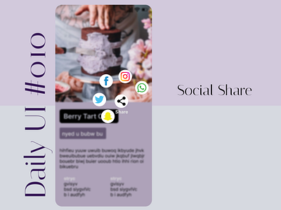 Daily UI #010 - Social Share