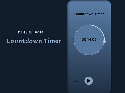 Daily UI #014 : Countdown Timer