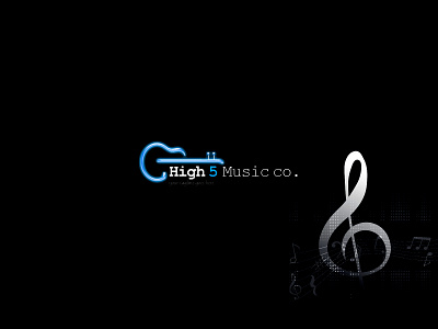 High5Music App Icon branding company icon logo minimal music