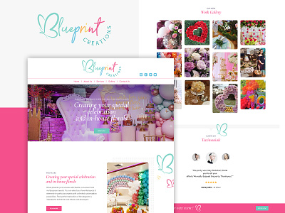 BluePrint Flower Decoration Website