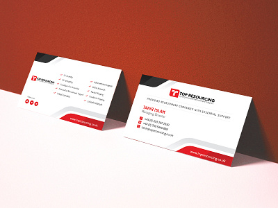 Business Card branding design minimal typography