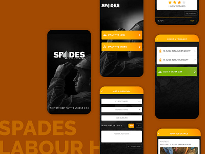 Labour Work App Design