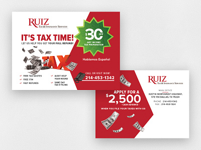 Ruiz PostCard Design design graphic graphic design minimal ui