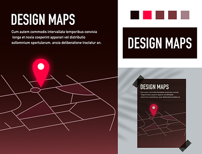 DESIGN MAPS design graphic design illustration vector
