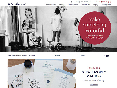 Strathmore Artist Papers Website design website design website development