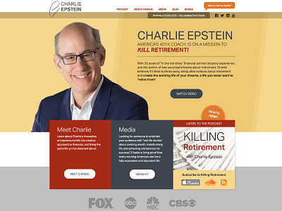 Charlie Epstein, Media and Podcast Site podcast website