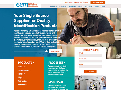 EEM Website Design and Logo