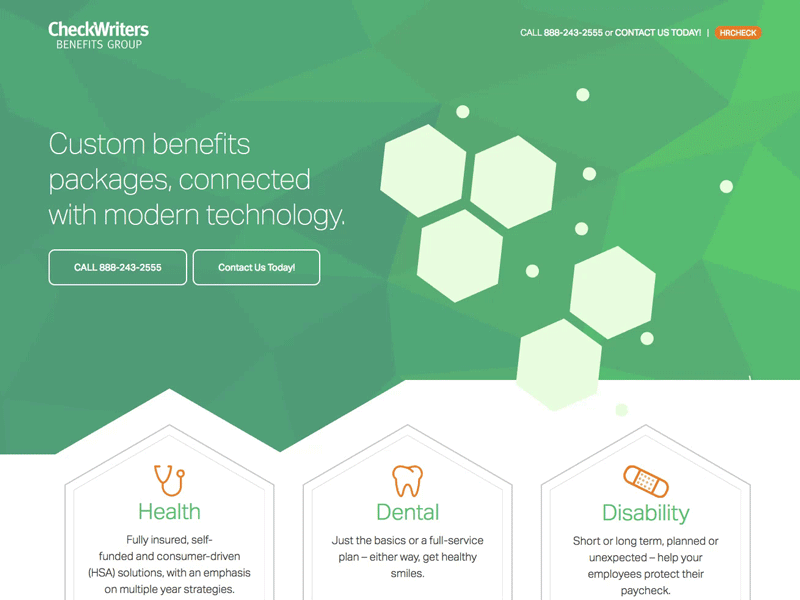 CheckWriters Benefits by Bob Burch on Dribbble