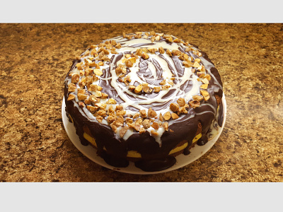 Chocolate Almond Cake Photo bakery cake chocolate color grading photo photo editing