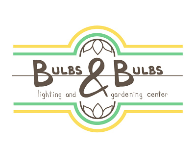 Bulbs & Bulbs Logo bulbs design logo shop store title