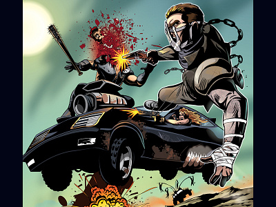 Mad Max Fury Road apocalypse comic comic book mad max vector vector art