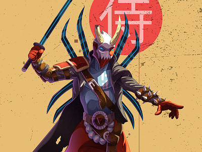 Samurai adobeillustrator artwork bushi character characterart characterdesign demom illustration oni samurai samurais vector vectorart wacom warrior warriorart warriors