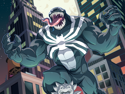 I eat your face!!! comicart marvel marvelcomics mcu spiderman symbiote vector vector art vectorart venom