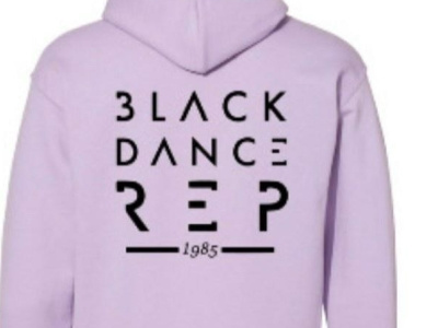 Black Dance Repertoire Hoodie Design branding design typography