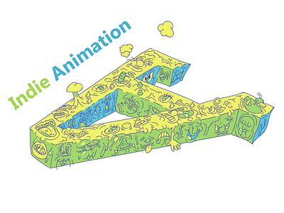 Indie Animation Association Logo animation association indie logo