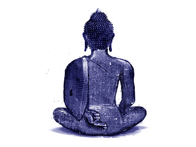 The Ordinary Virtues blue buddha buddhism calm conflict editorial illustration new age peace religion rohingya tolerance violence