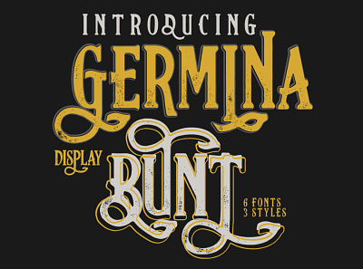 Germinabunt Fonts custom fonts display font fonts graphic design handwritten logo type type typeface typography