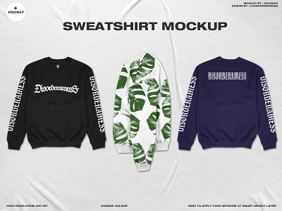 SWEATSHIRT MOCKUP + POCKET apparel mockup branding clothing mockup crewneck crewneck mockup graphic design mockup product design sweatshirt sweatshirt mockup