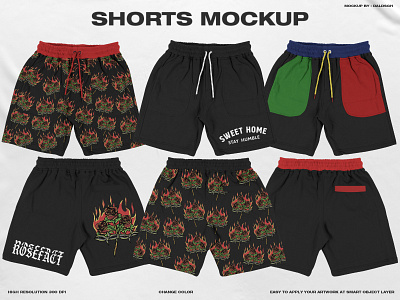 SHORTS MOCKUP apparel mockup branding clothing mockup graphic design mockup product design shorts shorts mockup sweatpants sweatpants mockup